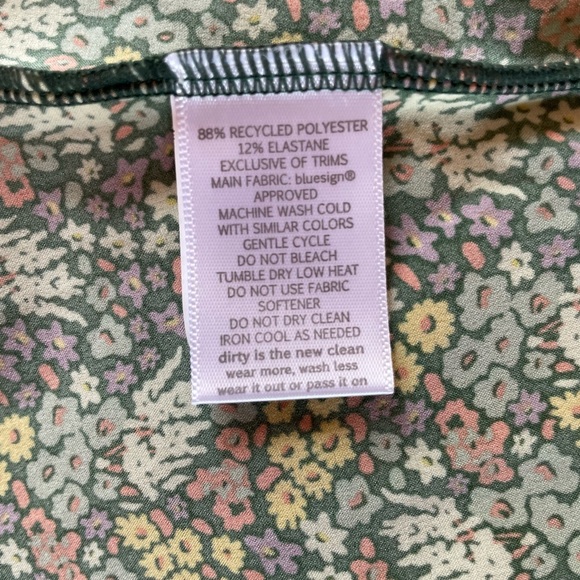 Preowned Toad & Co. Green Floral Sunkissed Tank Top size M - Picture 8 of 12